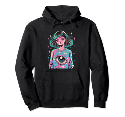 Synthwave Vaporwave Aesthetic Sad Anime Hoodie - Trendy Graphic Unisex - T-Shirt, Sweatshirt, Hoodie