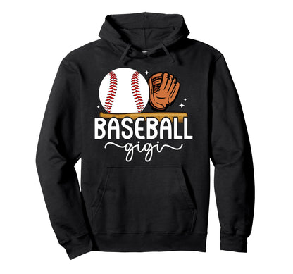 Baseball Gigi Grandma Boho Baseball Hoodie - Fun Novelty Design Unisex - T-Shirt, Sweatshirt, Hoodie