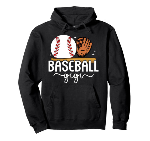 Baseball Gigi Grandma Boho Baseball Hoodie - Fun Novelty Design Unisex - T-Shirt, Sweatshirt, Hoodie