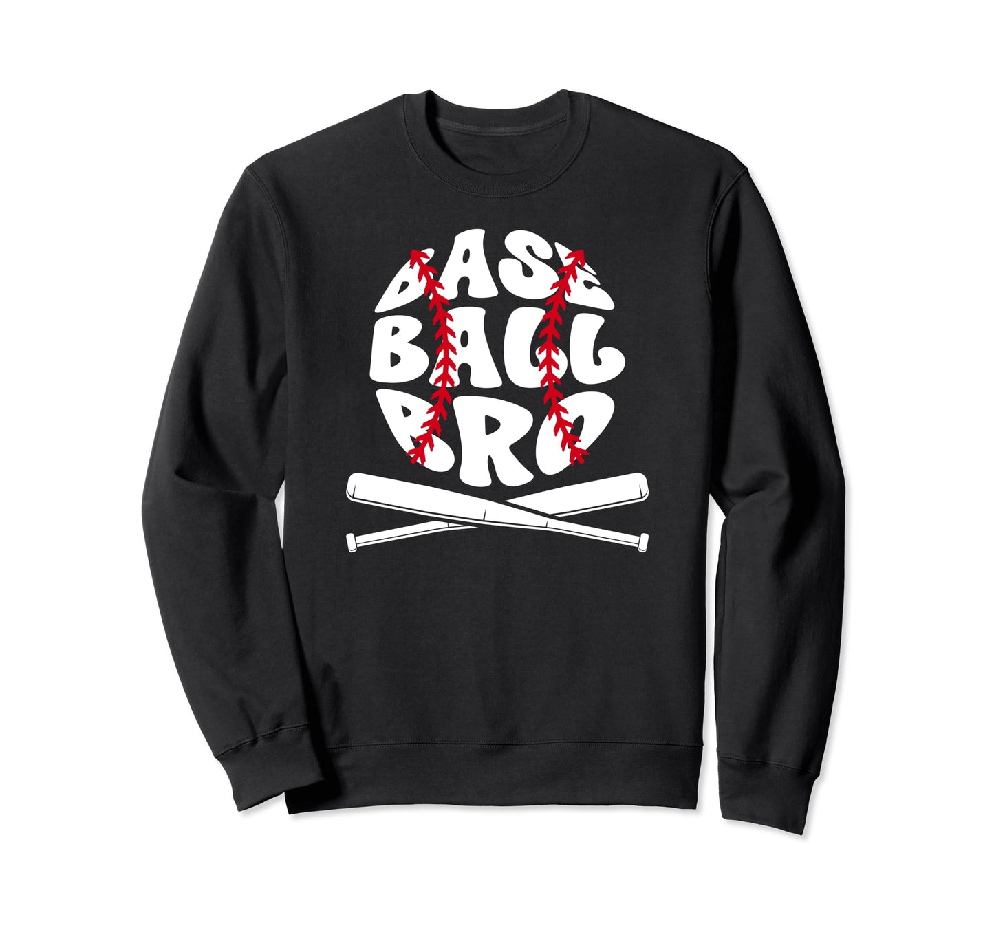Baseball Bro Proud Baseball Brother Sweatshirt - Minimalist Print Unisex - T-Shirt, Sweatshirt, Hoodie