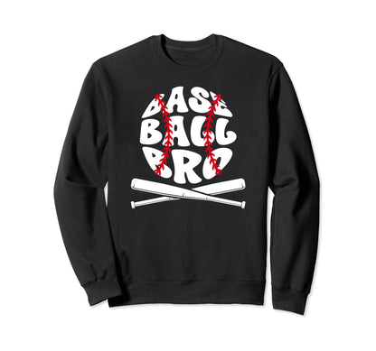 Baseball Bro Proud Baseball Brother Sweatshirt - Minimalist Print Unisex - T-Shirt, Sweatshirt, Hoodie