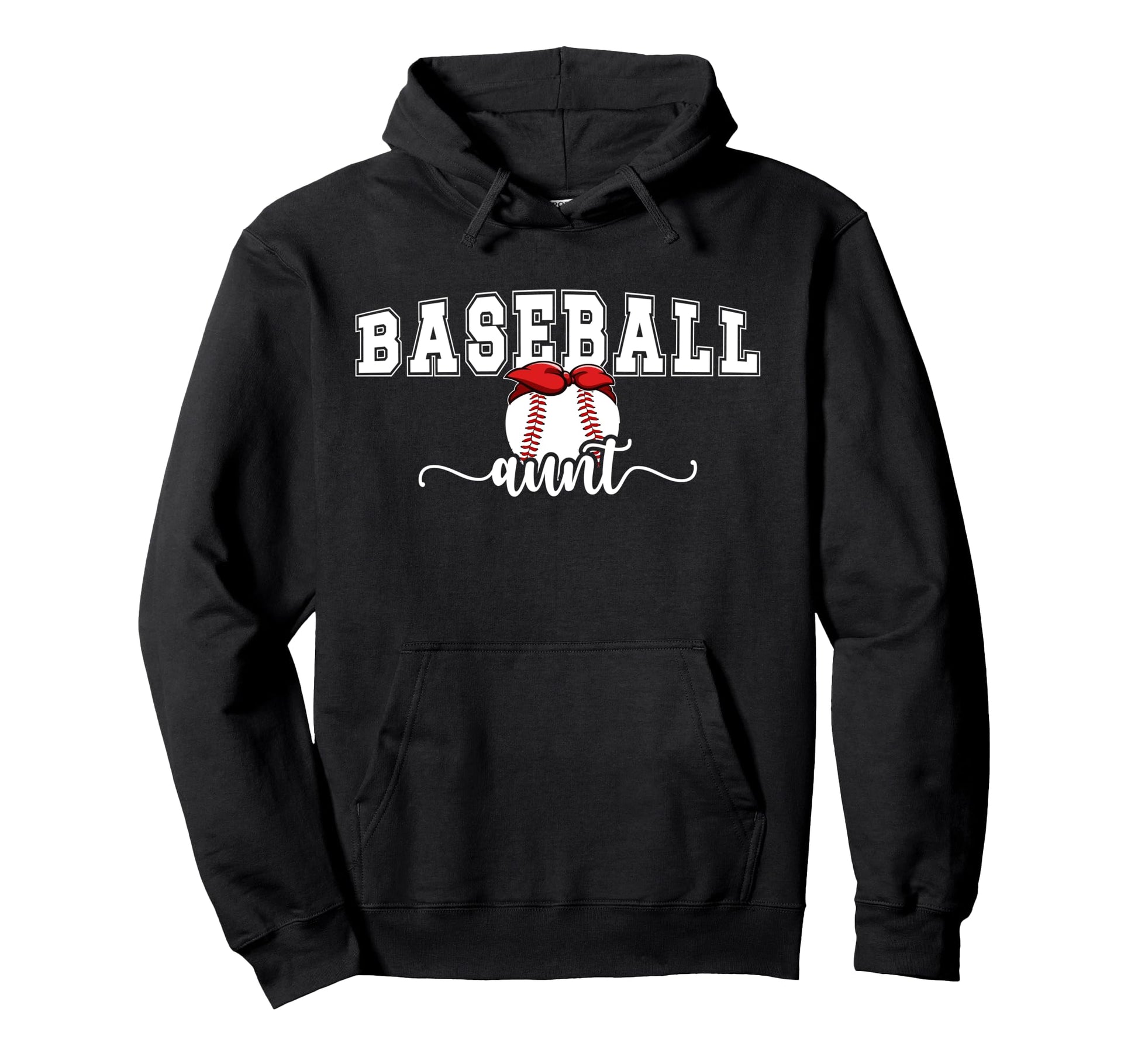 Baseball Aunt Proud Aunt Baseball Hoodie - Minimalist Print for Adults - T-Shirt, Sweatshirt, Hoodie