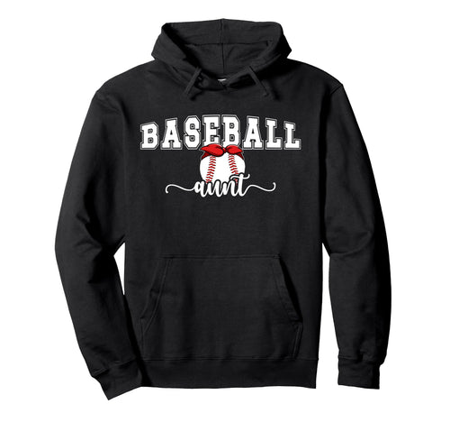 Baseball Aunt Proud Aunt Baseball Hoodie - Minimalist Print for Adults - T-Shirt, Sweatshirt, Hoodie