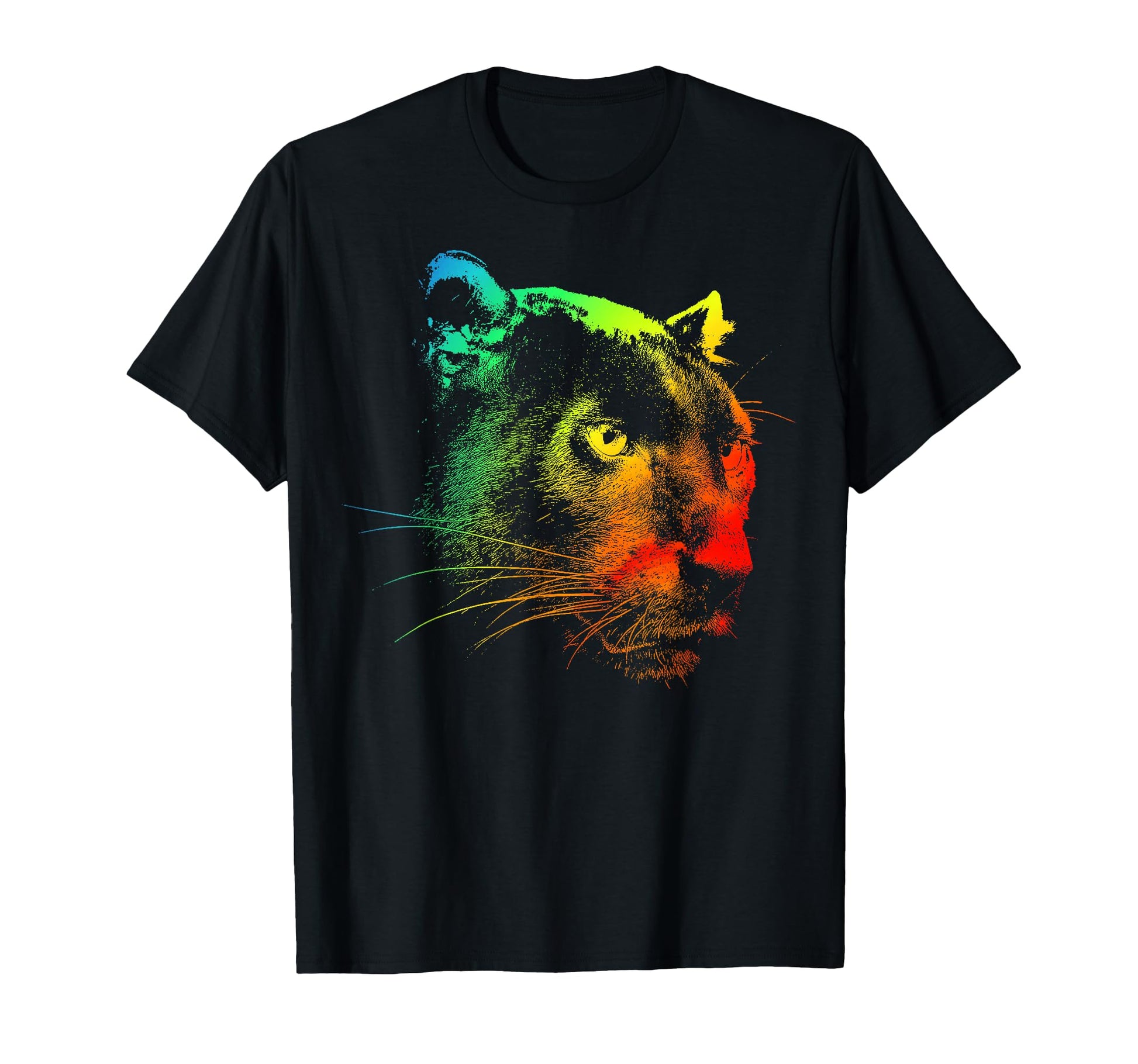 Panther Colorful Rainbow T-Shirt - Streetwear Style Unisex - T-Shirt, Sweatshirt, Hoodie