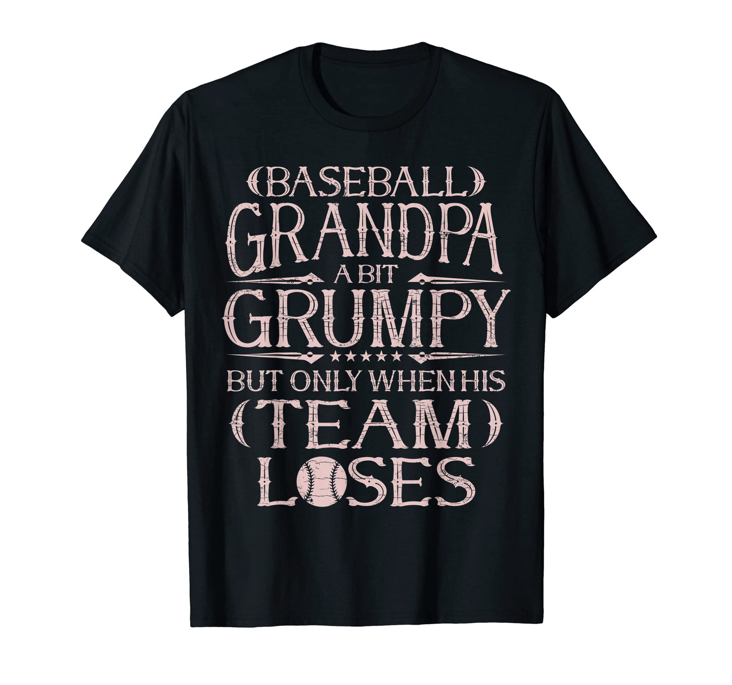 Mens Baseball Grandfather Grandpa T-Shirt - Trendy Graphic Men Women - T-Shirt, Sweatshirt, Hoodie