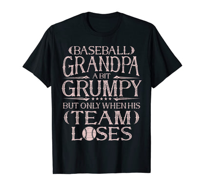 Mens Baseball Grandfather Grandpa T-Shirt - Trendy Graphic Men Women - T-Shirt, Sweatshirt, Hoodie
