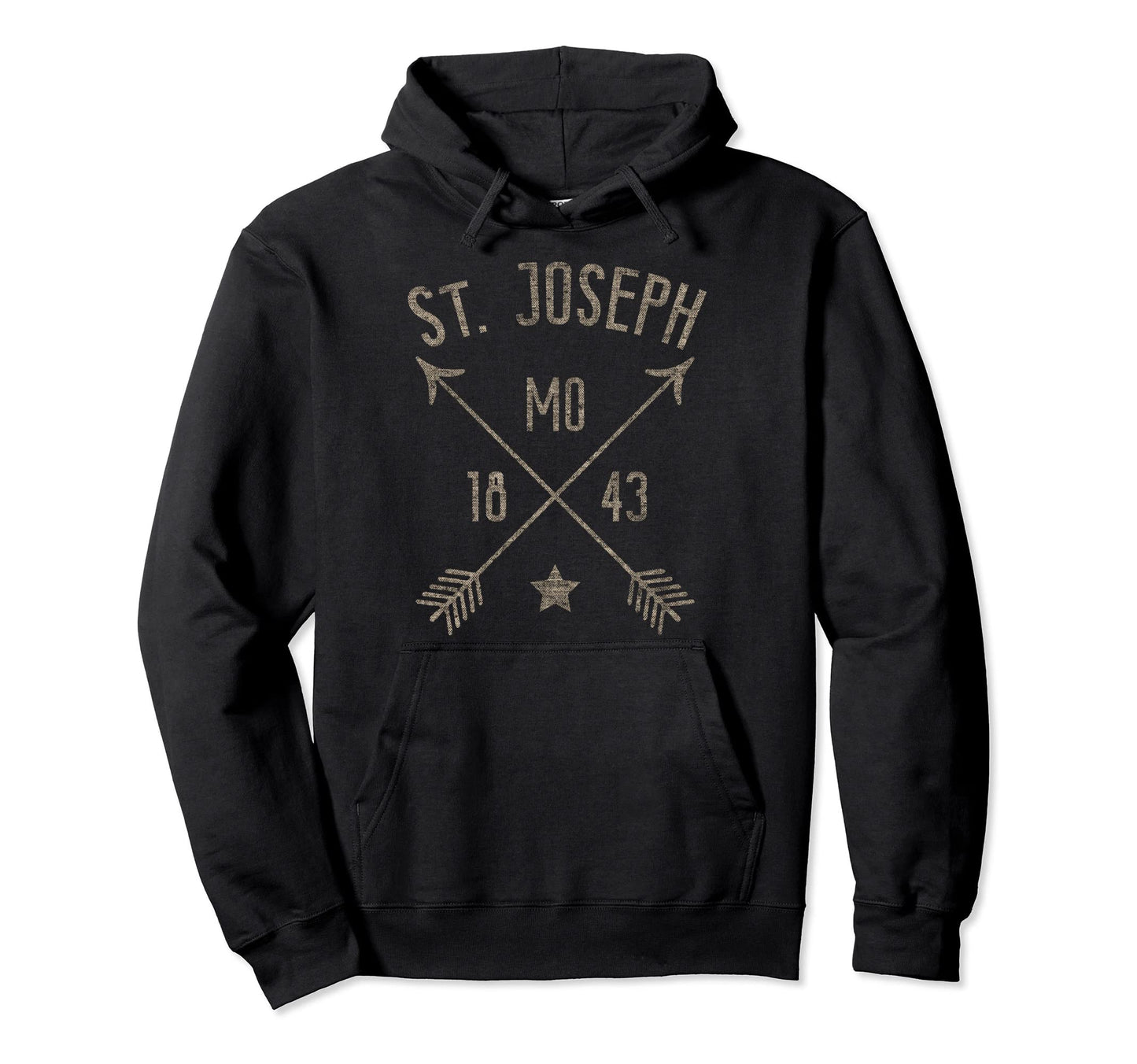 St Joseph Mo Distressed Boho Arrows Home Hoodie - Graphic Print for Adults - T-Shirt, Sweatshirt, Hoodie
