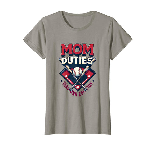 Mom Duties Diamond Baseball T-Shirt - Casual Everyday Wear Unisex - T-Shirt, Sweatshirt, Hoodie