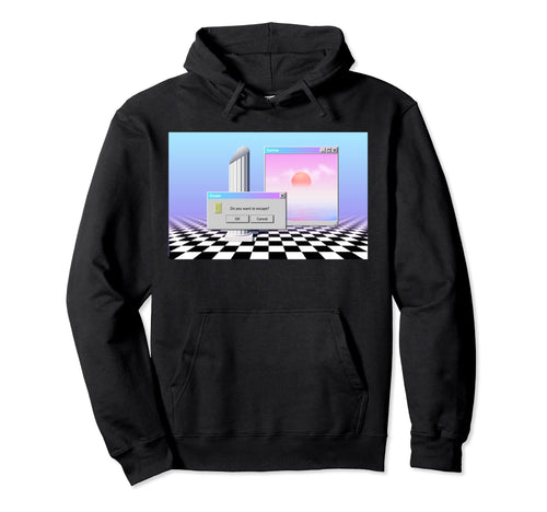 Vaporwave Aesthetic Browser 90S Hoodie - Casual Everyday Wear Men Women - T-Shirt, Sweatshirt, Hoodie