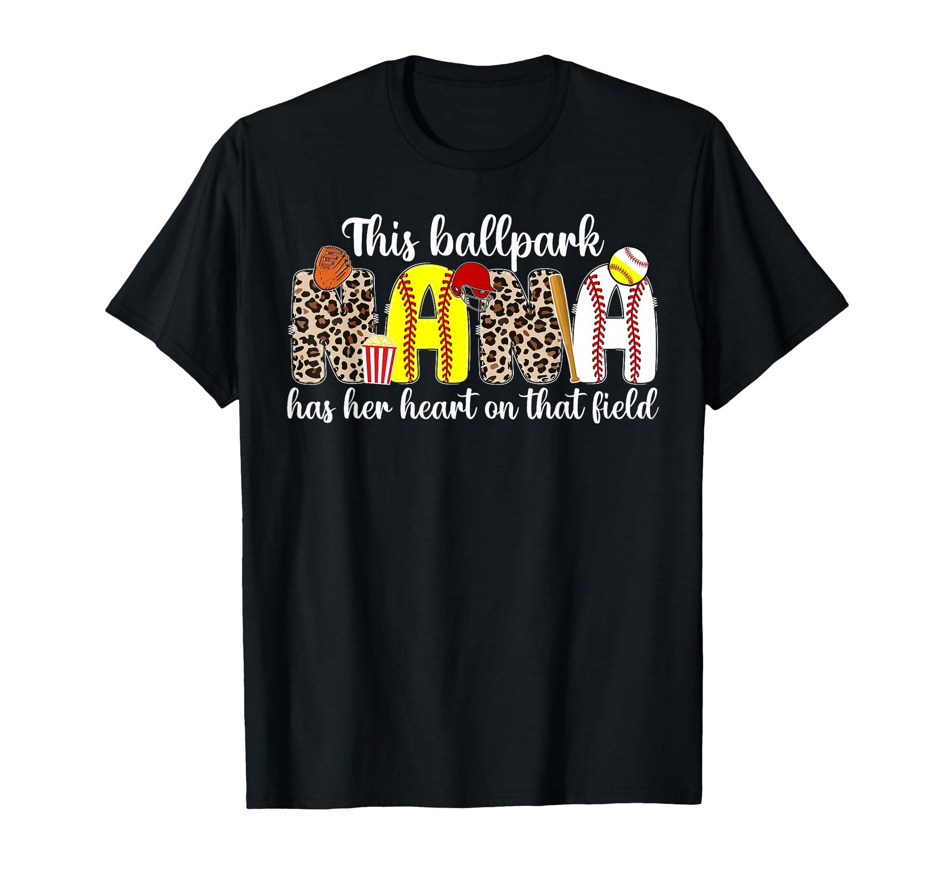 Ballpark Nana Proud Baseball Softball T-Shirt - Novelty Apparel Unisex - T-Shirt, Sweatshirt, Hoodie
