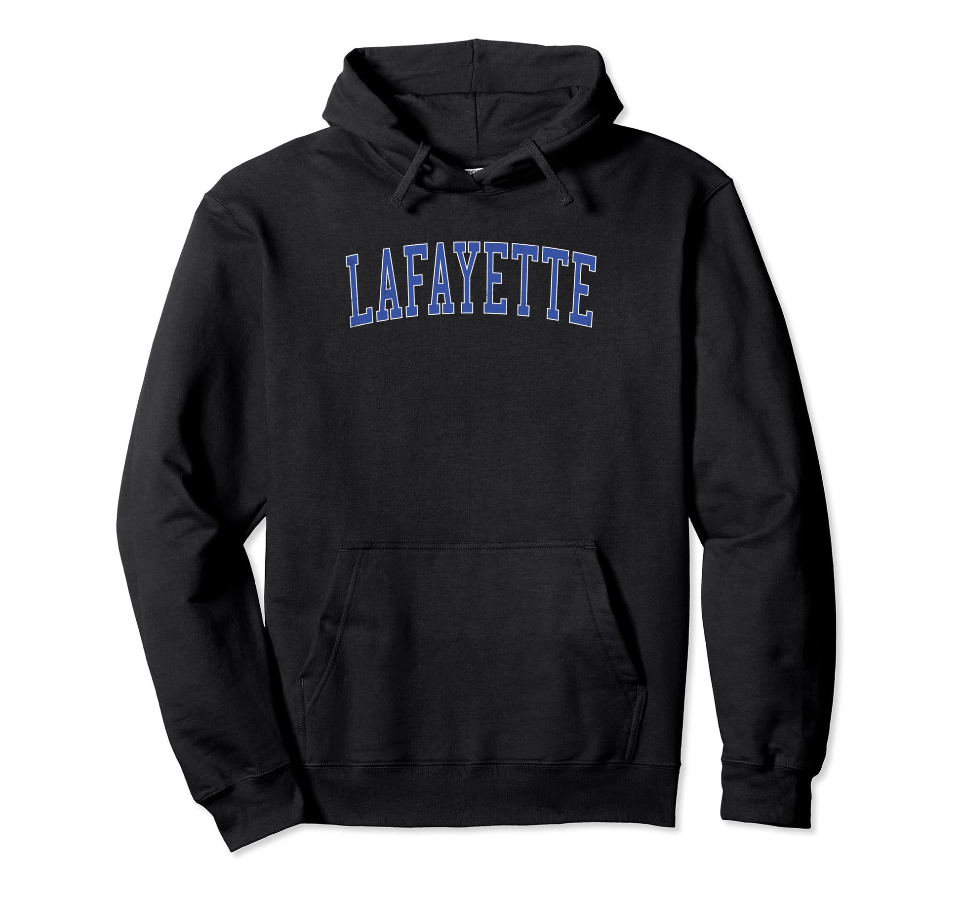 Lafayette La Distressed Blue Varsity Hoodie - Novelty Apparel Unisex - T-Shirt, Sweatshirt, Hoodie
