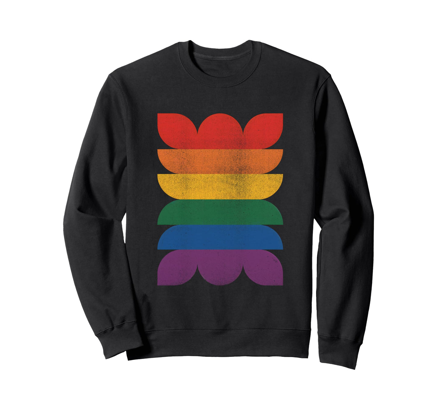 Mid Century Modern Rainbow Lgbtq Sweatshirt - Fun Novelty Design Unisex - T-Shirt, Sweatshirt, Hoodie