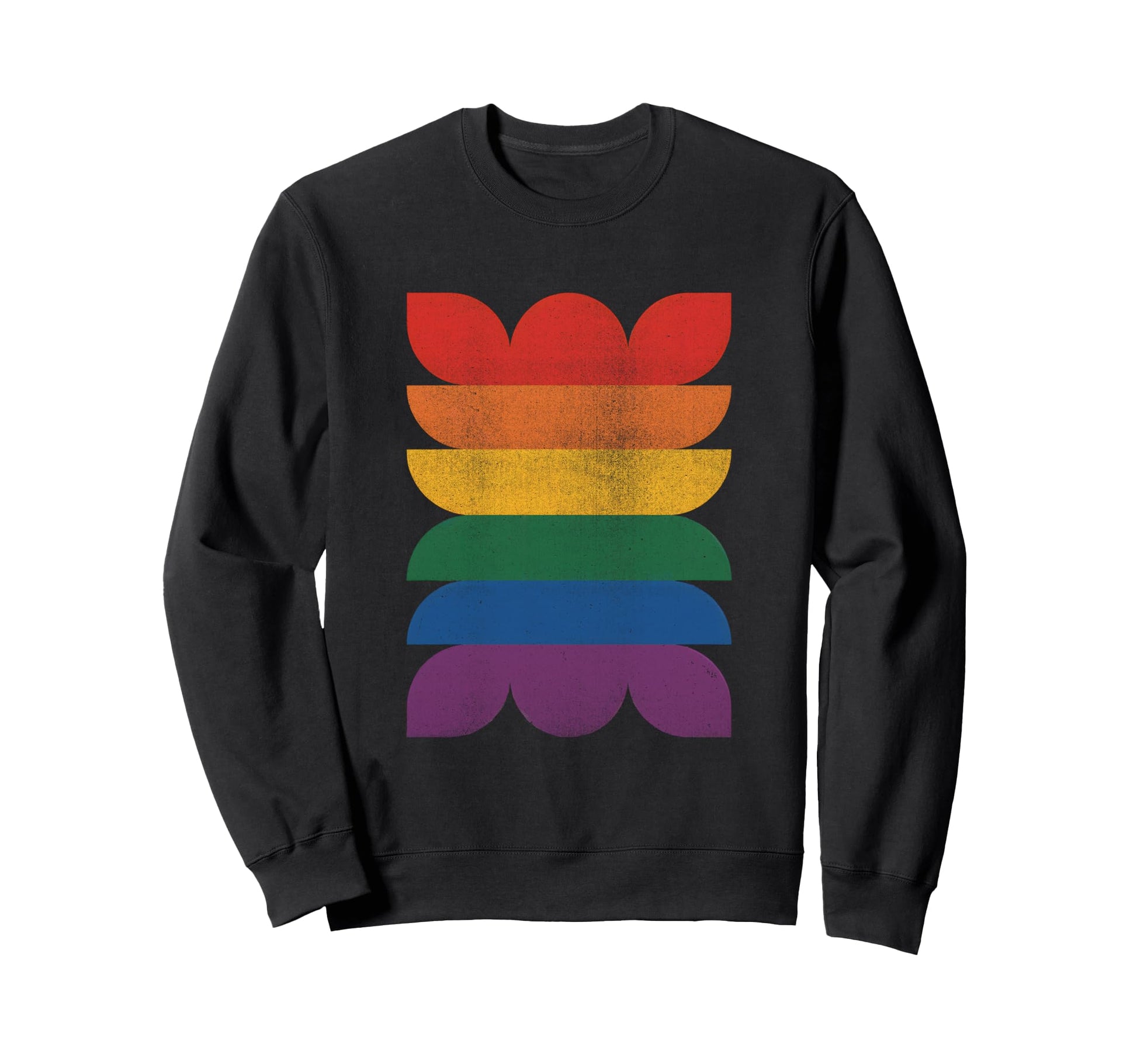 Mid Century Modern Rainbow Lgbtq Sweatshirt - Fun Novelty Design Unisex - T-Shirt, Sweatshirt, Hoodie