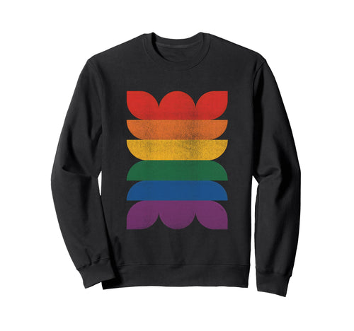 Mid Century Modern Rainbow Lgbtq Sweatshirt - Fun Novelty Design Unisex - T-Shirt, Sweatshirt, Hoodie