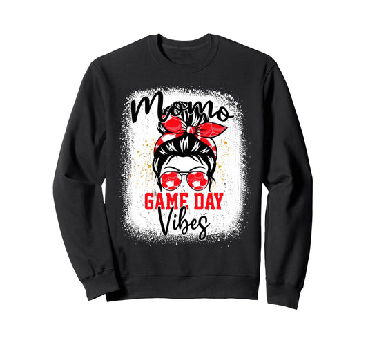 Soccer Momo Bleached Bun Mothers Sweatshirt - Trendy Graphic for Adults - T-Shirt, Sweatshirt, Hoodie