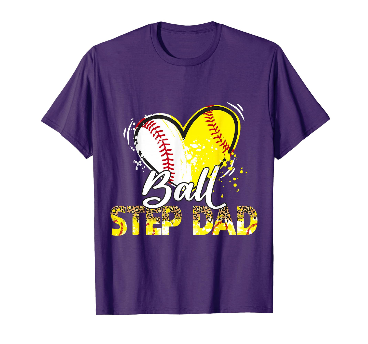 Step Dad Both Baseball Softball Sport T-Shirt - Fun Novelty Design Unisex - T-Shirt, Sweatshirt, Hoodie