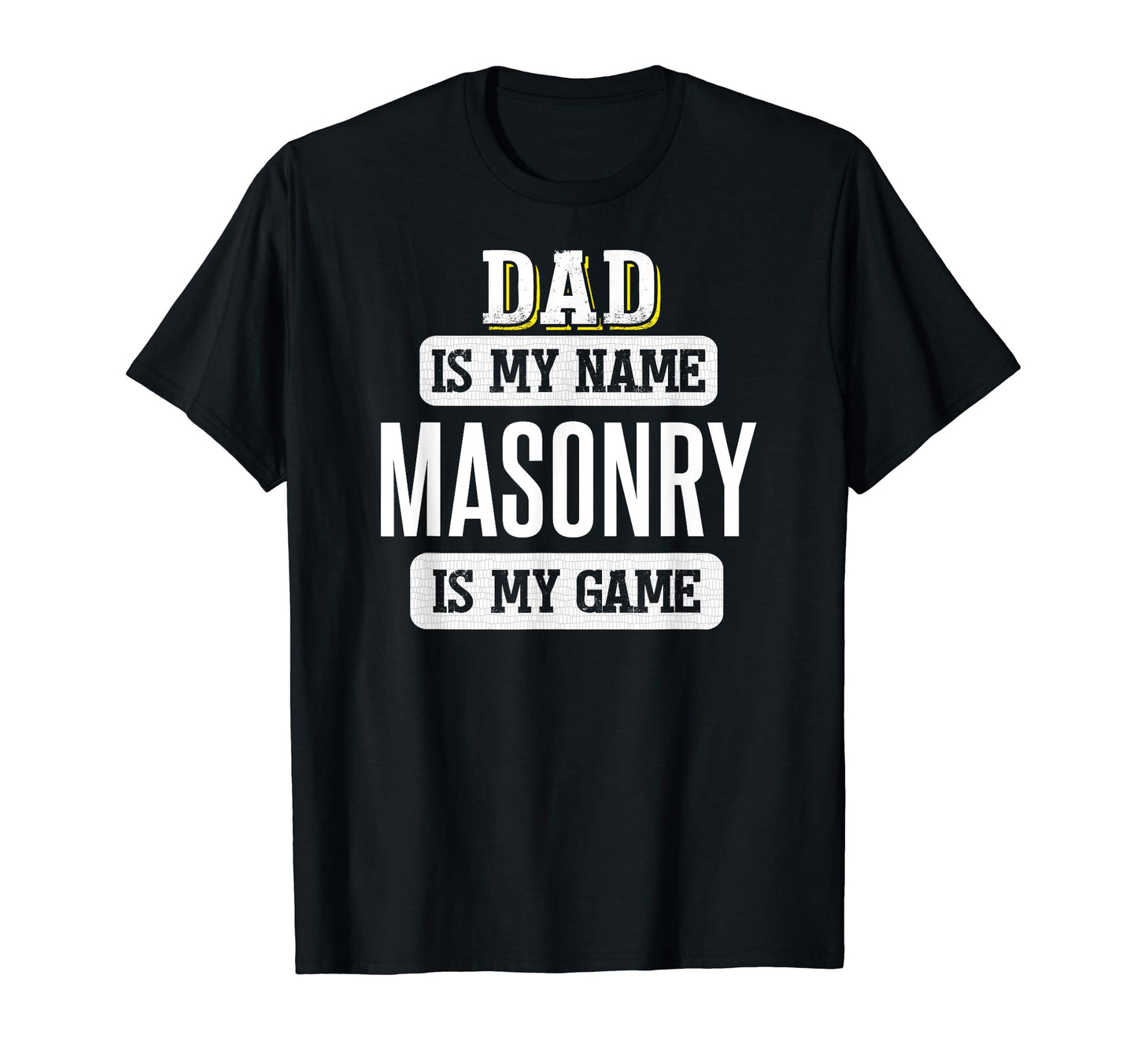 Funny Masonry Gift Dad Fathers Day T-Shirt - Minimalist Print Men Women - T-Shirt, Sweatshirt, Hoodie