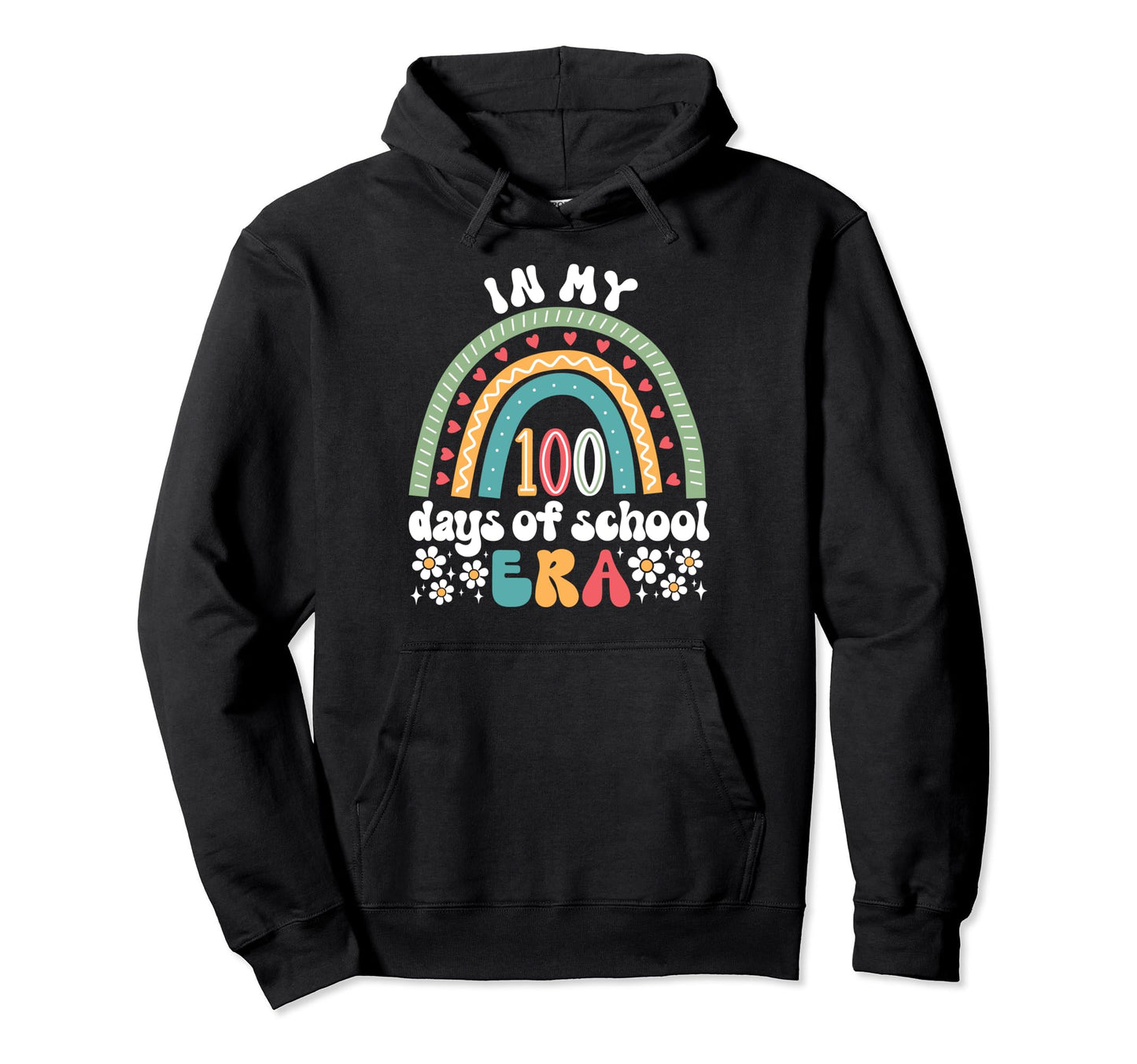 My 100 Days School Era 100Th Day Groovy Hoodie - Unique Graphic Men Women - T-Shirt, Sweatshirt, Hoodie