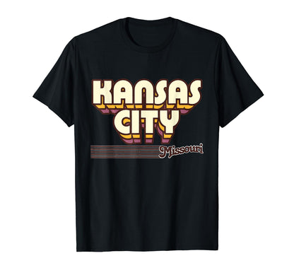 Kansas City Missouri Stripes T-Shirt - Custom Art Print Unisex - T-Shirt, Sweatshirt, Hoodie