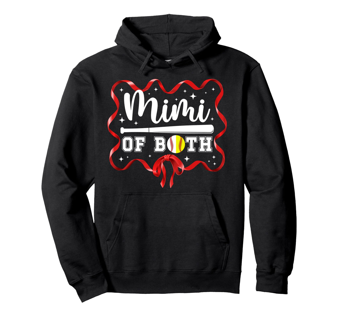 Mimi Both Coquette Baseball Softball Mimi Hoodie - Novelty Apparel Unisex - T-Shirt, Sweatshirt, Hoodie