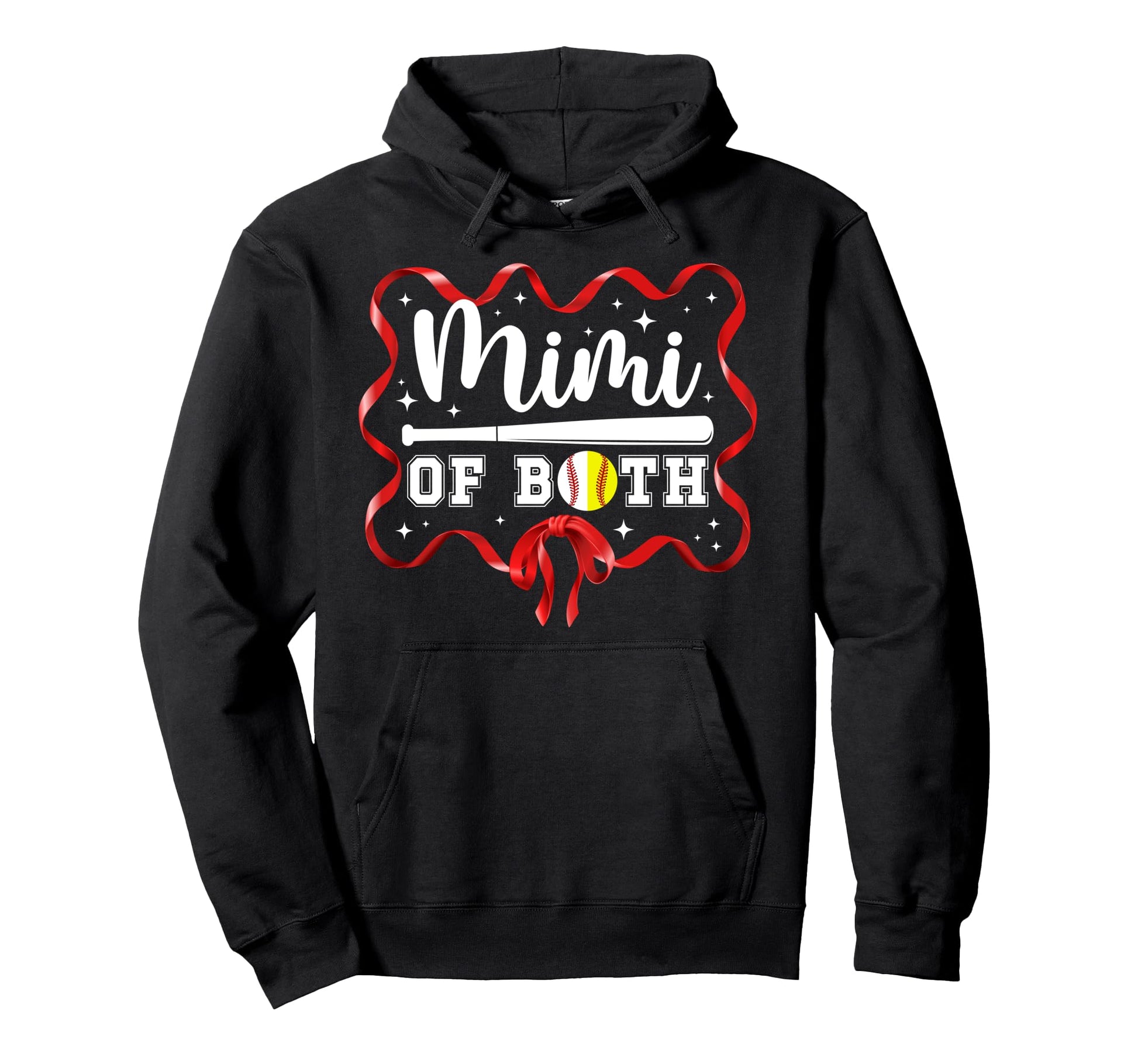 Mimi Both Coquette Baseball Softball Mimi Hoodie - Novelty Apparel Unisex - T-Shirt, Sweatshirt, Hoodie