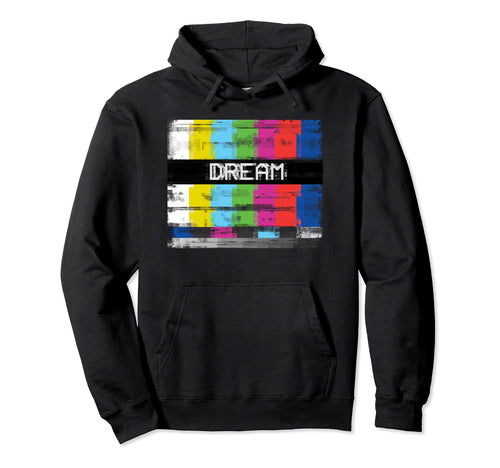 Aesthetic Dream Color Bars Tv Glitch Hoodie - Graphic Print Unisex - T-Shirt, Sweatshirt, Hoodie