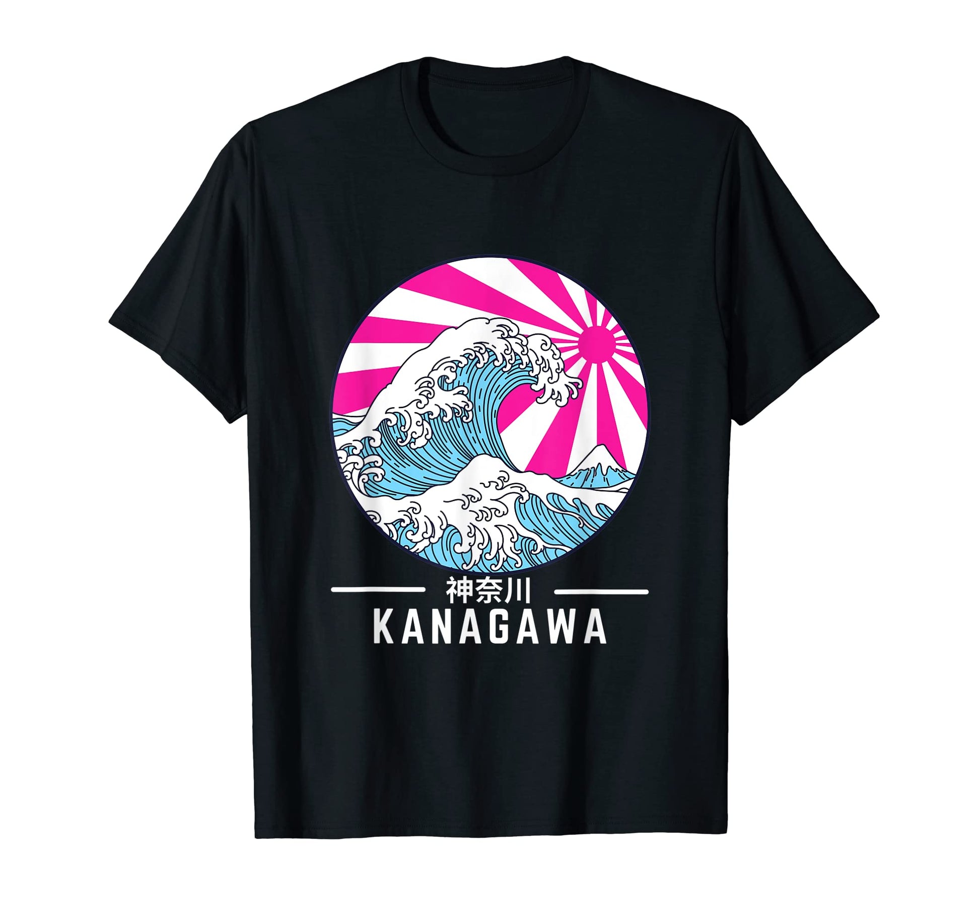 Great Wave Off Kanagawa Vaporwave T-Shirt - Fun Novelty Design Men Women - T-Shirt, Sweatshirt, Hoodie