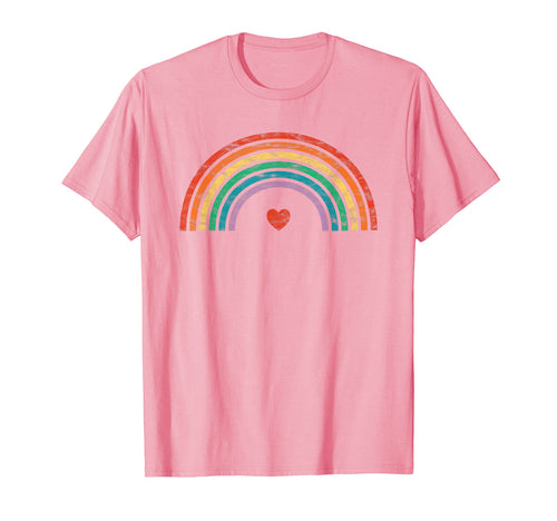 Rainbow Heart T-Shirt - Fun Novelty Design for Adults - T-Shirt, Sweatshirt, Hoodie