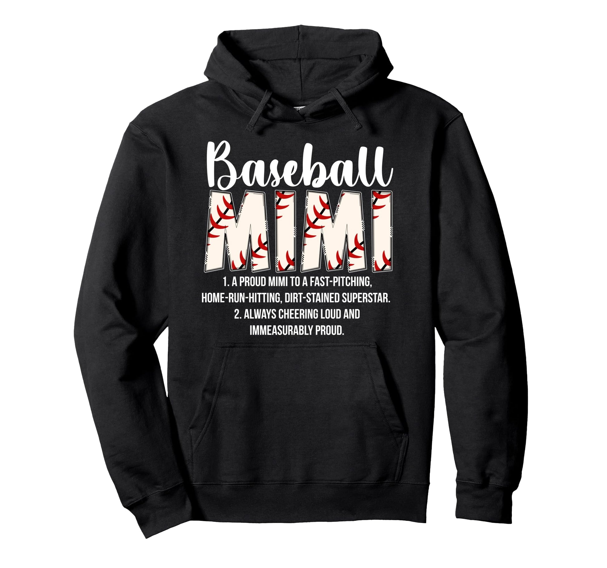 Baseball Mimi Definition Mimi Baseball Hoodie - Graphic Print Unisex - T-Shirt, Sweatshirt, Hoodie