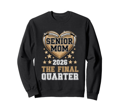 Senior Football Mom Mother Final Sweatshirt - Minimalist Print Unisex - T-Shirt, Sweatshirt, Hoodie