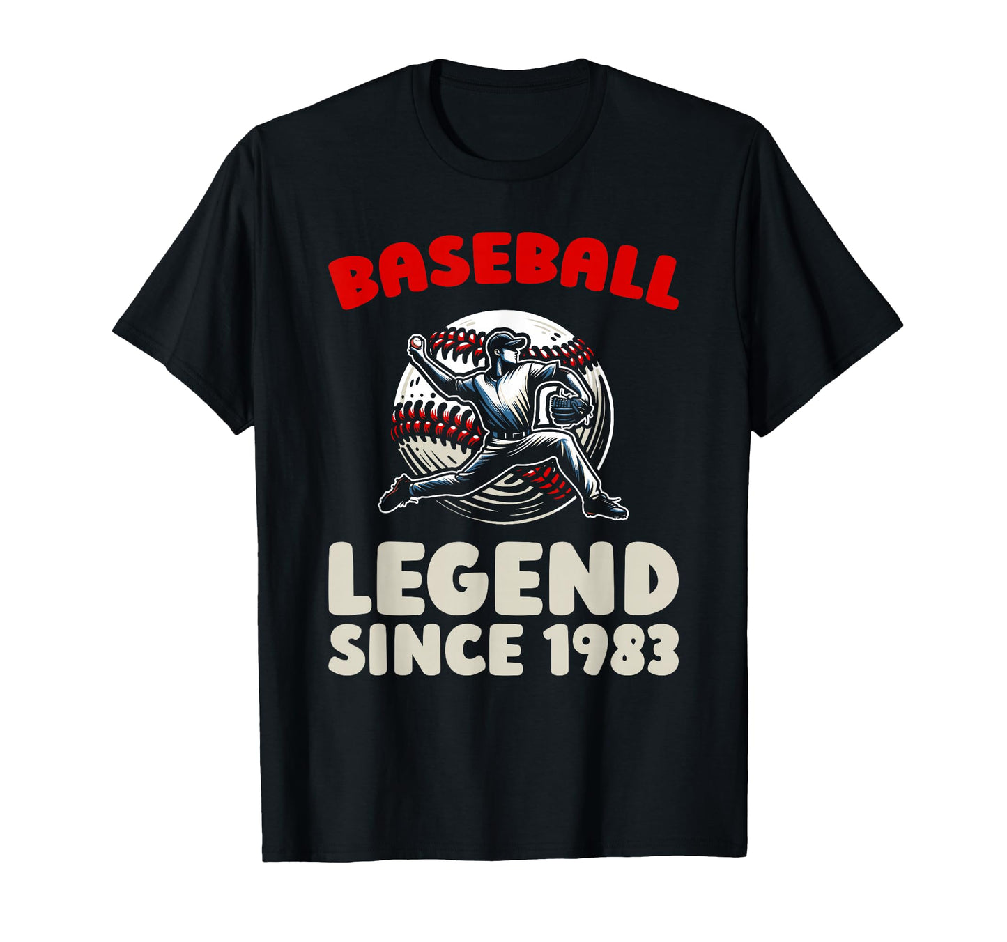 Born 1983 Baseballer Sport Team Player T-Shirt - Unique Graphic Unisex - T-Shirt, Sweatshirt, Hoodie