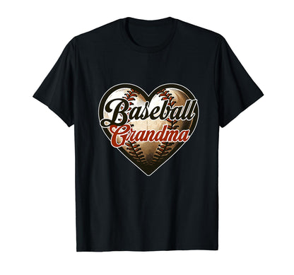 Baseball Grandma Real Grandmas Watch T-Shirt - Fun Novelty Design Unisex - T-Shirt, Sweatshirt, Hoodie