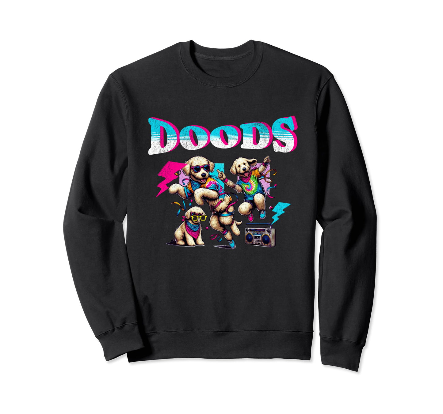 90S Bootleg Goldendoodle Sweatshirt - Casual Everyday Wear Men Women - T-Shirt, Sweatshirt, Hoodie