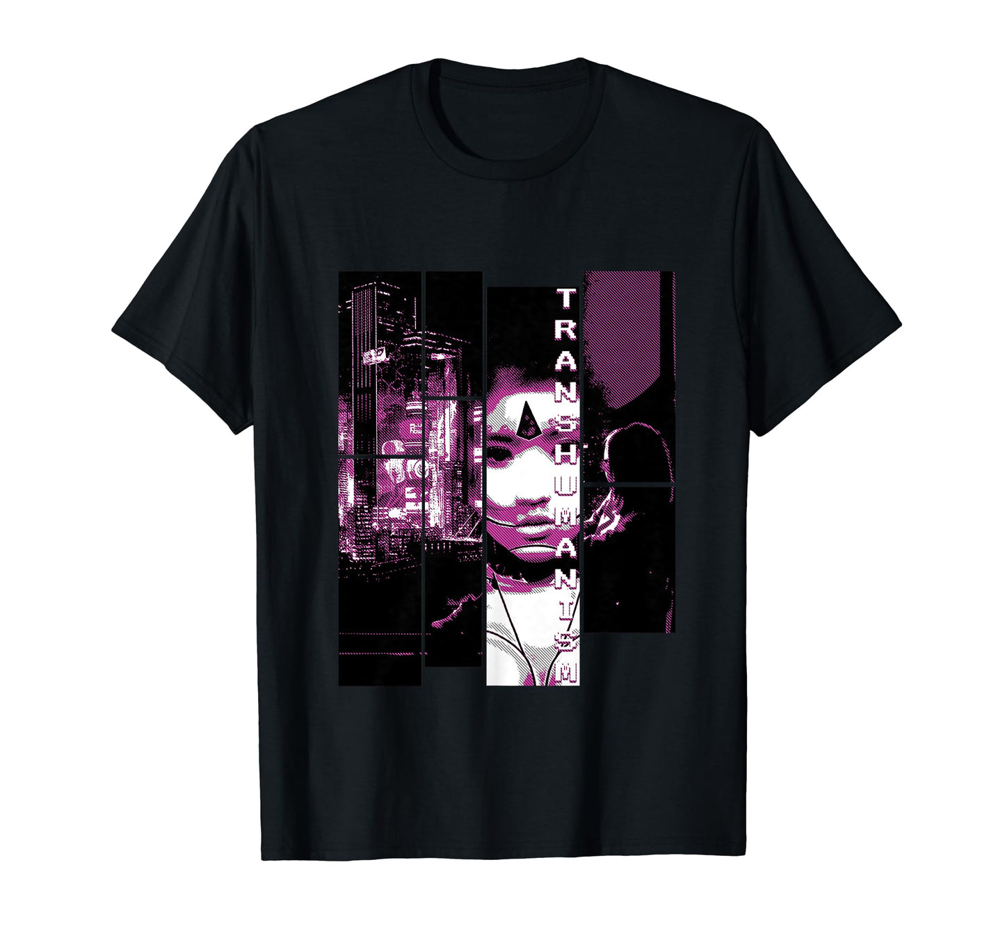Transhumanismus Futurismus Aesthetic T-Shirt - Custom Art Print Men Women - T-Shirt, Sweatshirt, Hoodie
