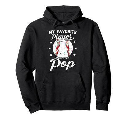 My Favorite Baseball Player Pop Hoodie - Casual Everyday Wear Men Women - T-Shirt, Sweatshirt, Hoodie