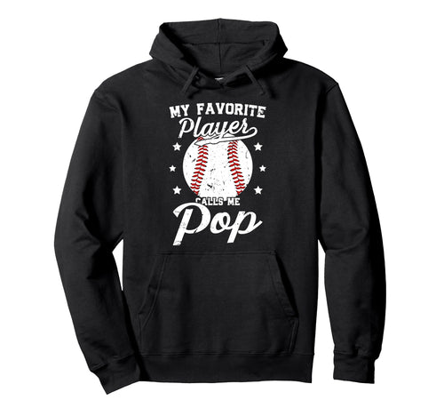 My Favorite Baseball Player Pop Hoodie - Casual Everyday Wear Men Women - T-Shirt, Sweatshirt, Hoodie