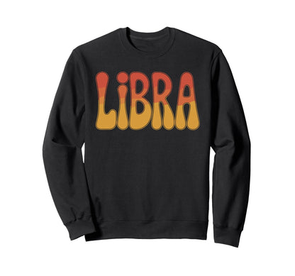 Libra Rainbow Zodiac Sweatshirt - Aesthetic Graphic Men Women - T-Shirt, Sweatshirt, Hoodie