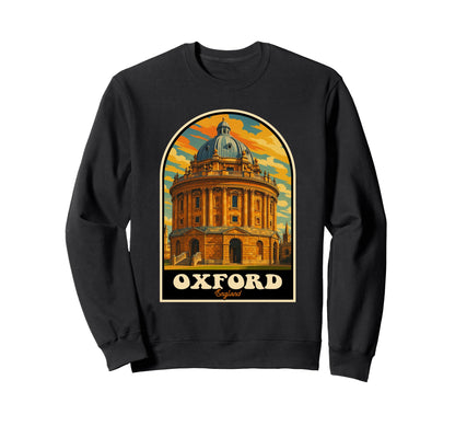 Oxford England Radcliffe Camera Sweatshirt - Custom Art Print for Adults - T-Shirt, Sweatshirt, Hoodie