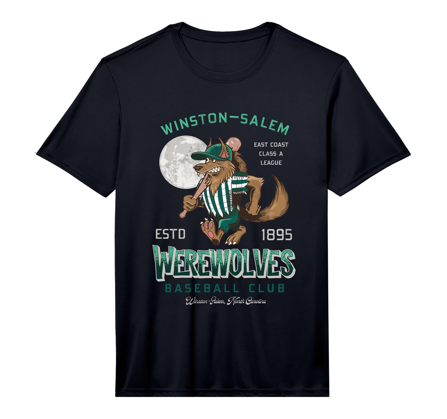 Winston Salem Werewolves Minor League T-Shirt - Unique Graphic for Adults - T-Shirt, Sweatshirt, Hoodie
