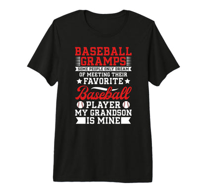 Mens Favorite Baseball Player Gramps T-Shirt - Novelty Apparel Men Women - T-Shirt, Sweatshirt, Hoodie