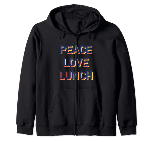 Peace Love Lunch Cafeteria Squad Sweatshirt - Aesthetic Graphic Unisex - T-Shirt, Sweatshirt, Hoodie
