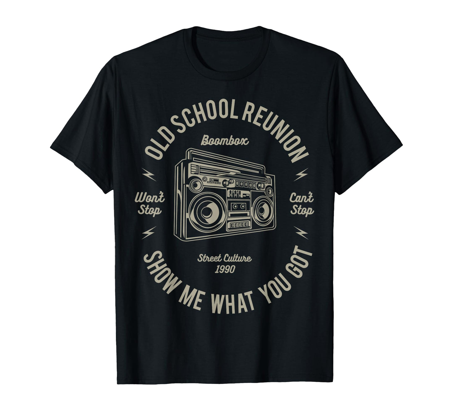Real Hip Hop Boombox Old School Rap T-Shirt - Trendy Graphic for Adults - T-Shirt, Sweatshirt, Hoodie