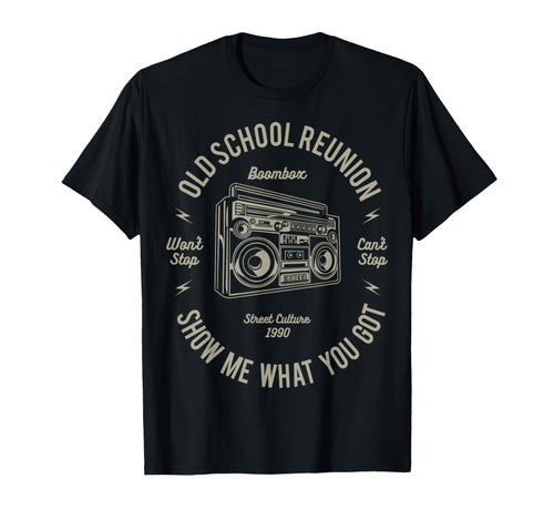 Real Hip Hop Boombox Old School Rap T-Shirt - Trendy Graphic for Adults - T-Shirt, Sweatshirt, Hoodie