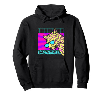 Aesthetic Vaporwave Outfits Leopard Hoodie - Trendy Graphic Men Women - T-Shirt, Sweatshirt, Hoodie