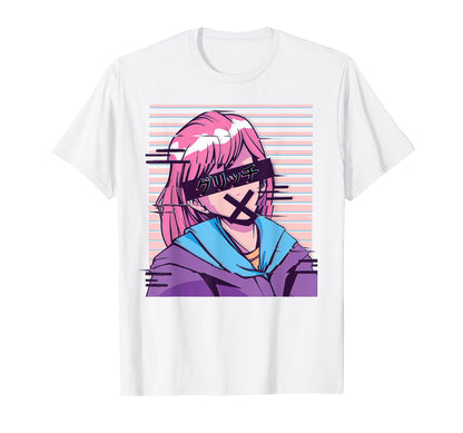 Japanese Aesthetics Anime Glitched T-Shirt - Unique Graphic Unisex - T-Shirt, Sweatshirt, Hoodie