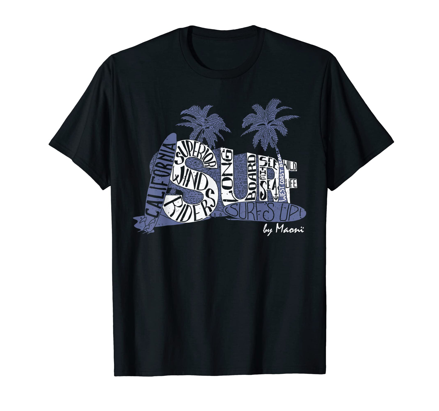 California Ocean Surf Club Palm Tree T-Shirt - Minimalist Print Unisex - T-Shirt, Sweatshirt, Hoodie