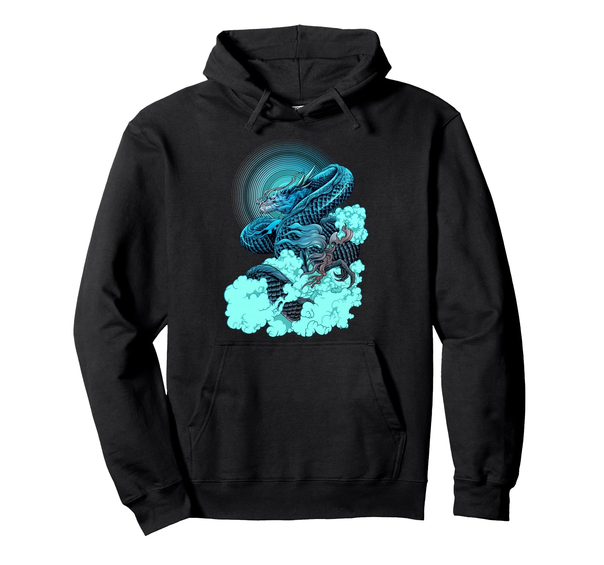 Japanese Dragon Aesthetic Edgy Streetwear Hoodie - Unique Graphic Unisex - T-Shirt, Sweatshirt, Hoodie