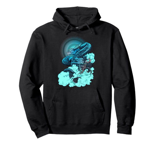 Japanese Dragon Aesthetic Edgy Streetwear Hoodie - Unique Graphic Unisex - T-Shirt, Sweatshirt, Hoodie