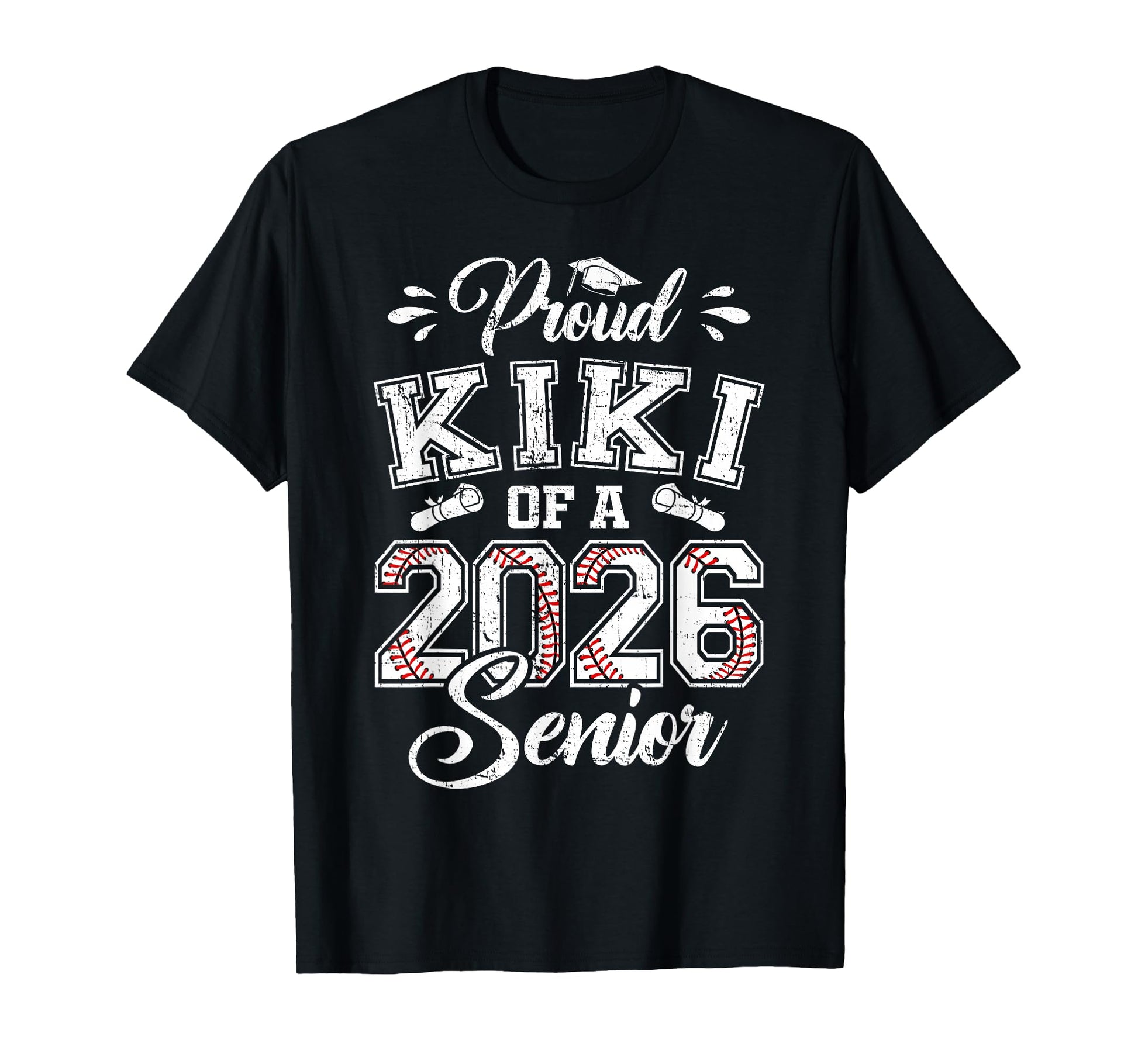 Proud Kiki 2026 Senior Baseball T-Shirt - Casual Everyday Wear Men Women - T-Shirt, Sweatshirt, Hoodie