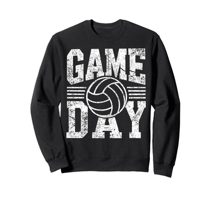 Game Day Volleyball Player Team Sweatshirt - Fun Novelty Design Men Women - T-Shirt, Sweatshirt, Hoodie